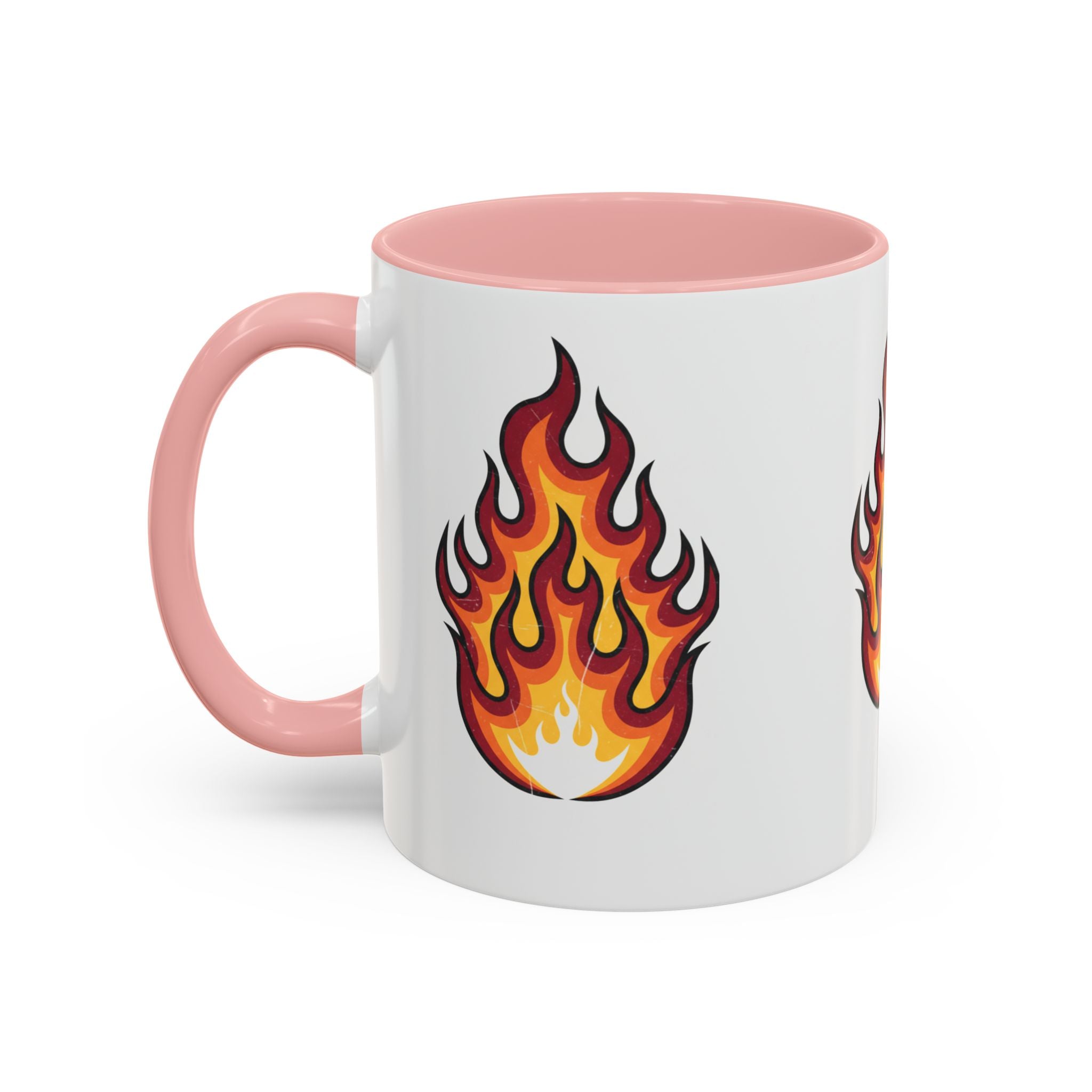 Flame Graphic Coffee Mug - Bold Accent Fire Design (11/15oz)