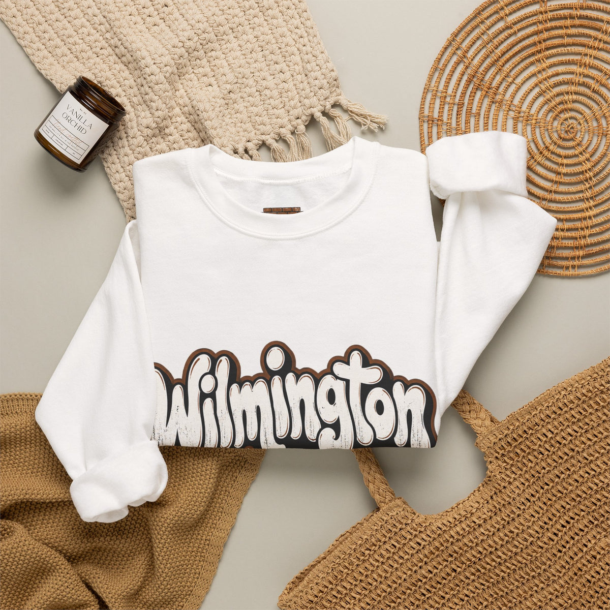 Wilmington Delaware Retro Graphic Sweatshirt