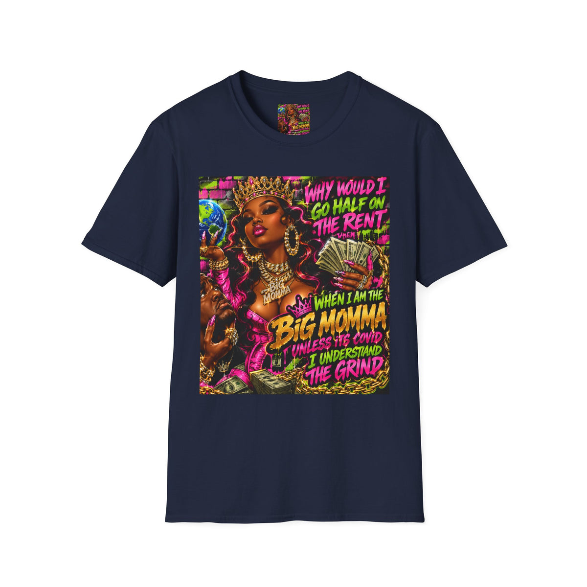 Big Momma Graphic T-Shirt – Bold Retro Hip-Hop Streetwear