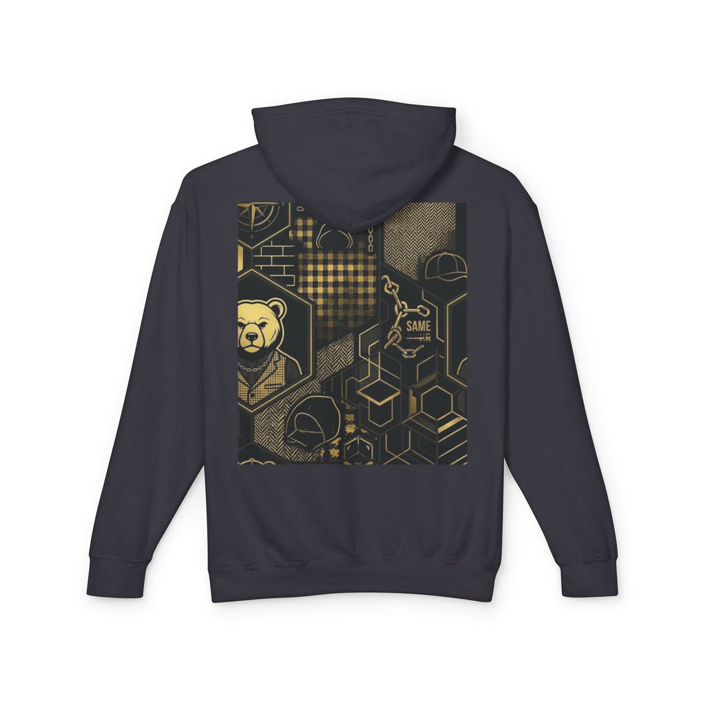 Geometric Bear Graphic Hoodie