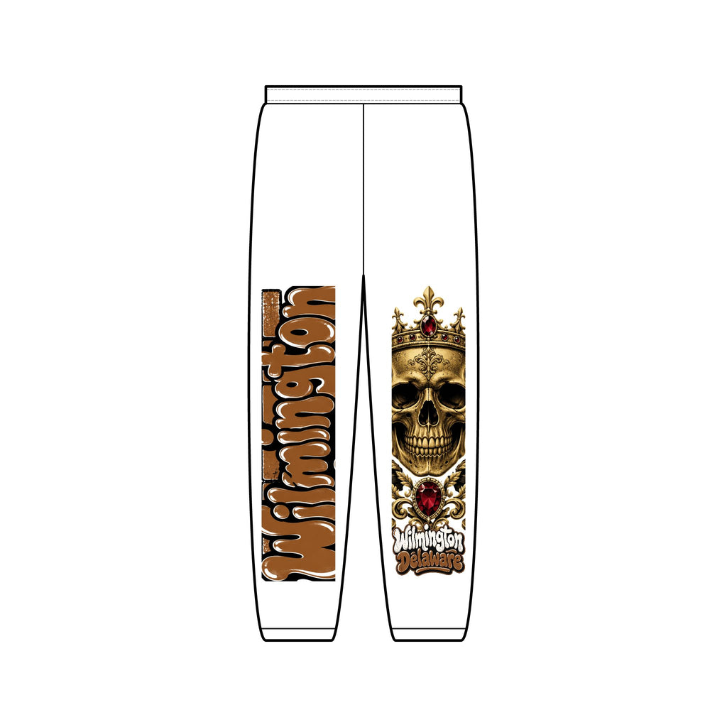 Skull & Gothic “Wild West” Graphic Sweatpants
