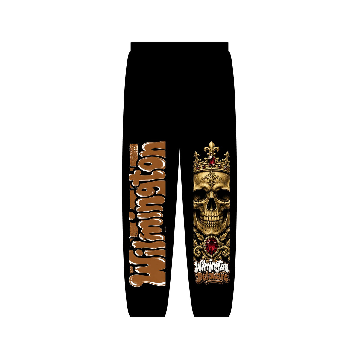 Skull & Gothic “Wild West” Graphic Sweatpants