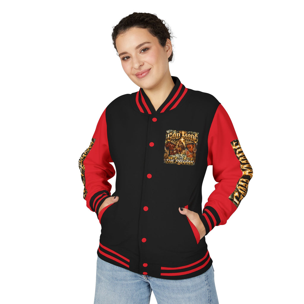 Letterman Jacket — 'I Am Bigger Than The Program' Graphic Varsity Jacket