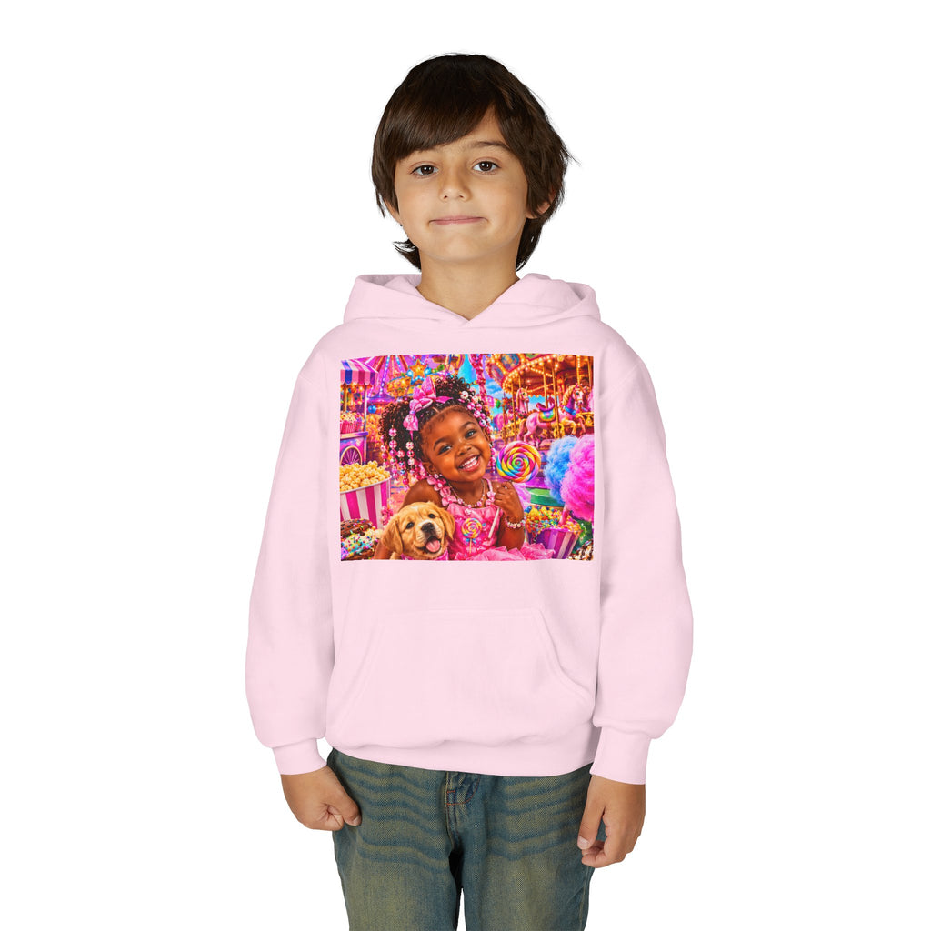 Youth Carnival Girl and Puppy Fairground Hoodie