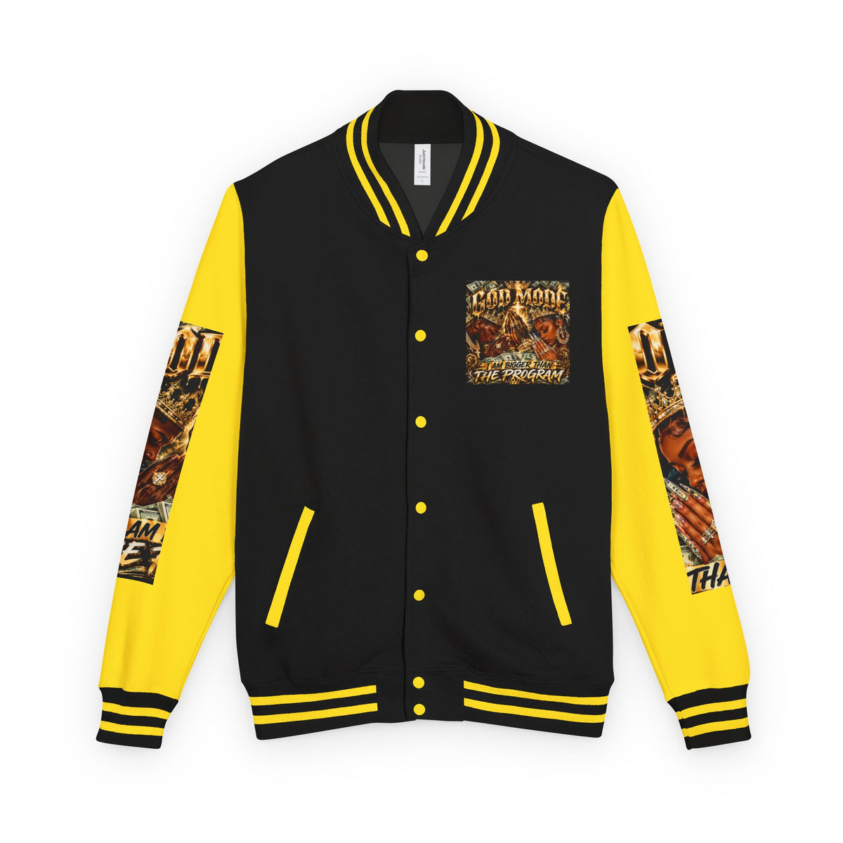 God Motive “I Am Bigger Than the Program” Letterman Jacket