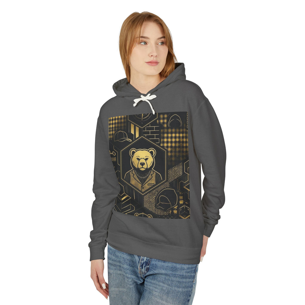 Geometric Bear Graphic Hoodie