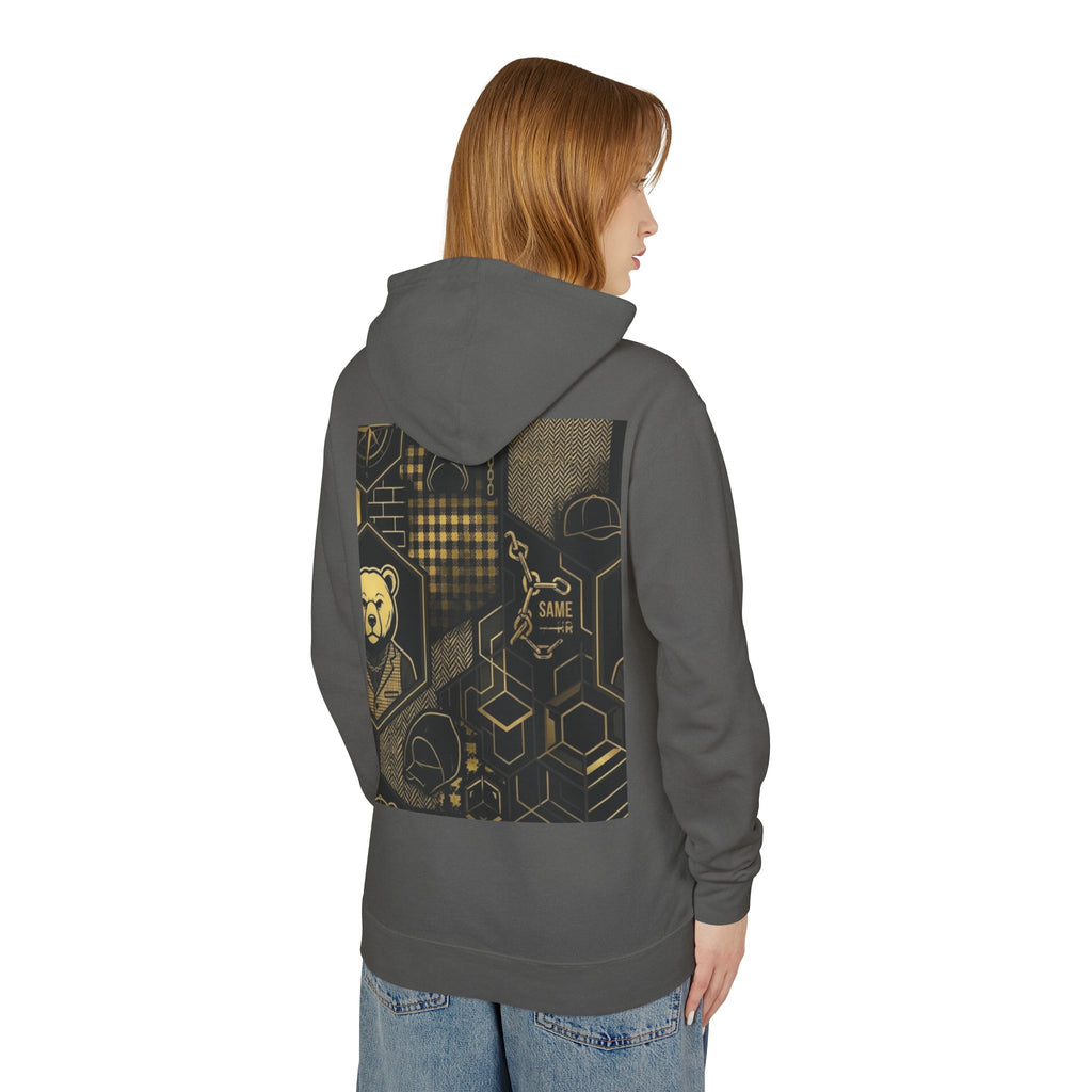 Geometric Bear Graphic Hoodie