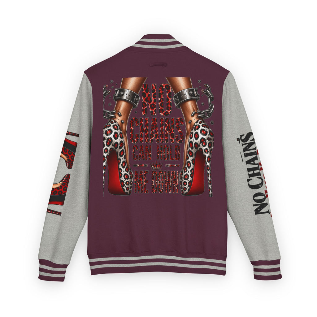 No Chains Letterman Jacket – Bold Streetwear Varsity Bomber