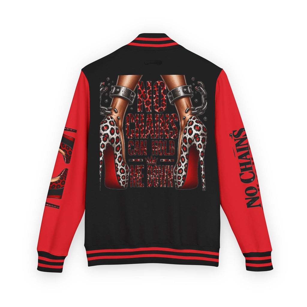 No Chains Letterman Jacket – Bold Streetwear Varsity Bomber