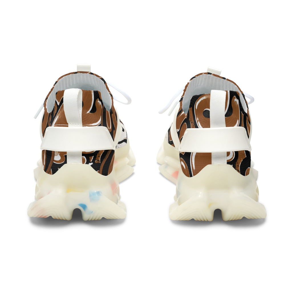 Women's Abstract Retro Mesh Sneakers