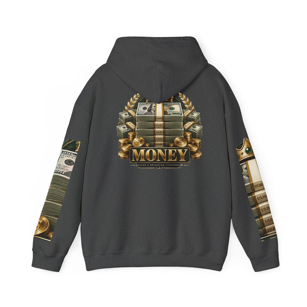 Hoodie — "You Mad At You Not Me! / You Can't Keep Up!" Flame Sleeve Graphic Hoodie
