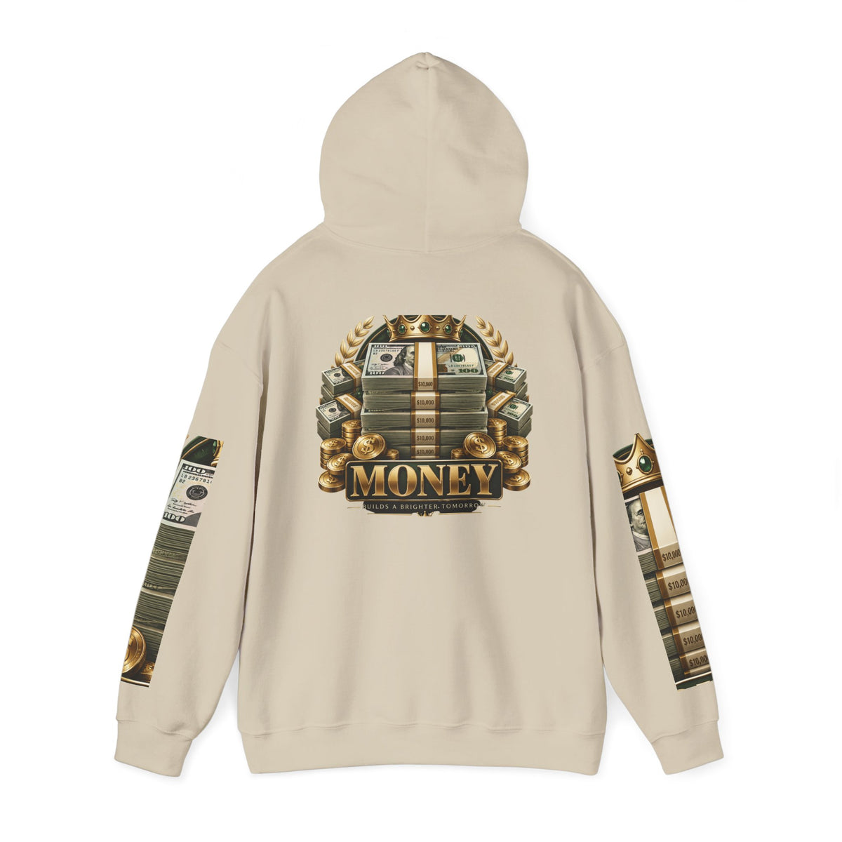 Hoodie — "You Mad At You Not Me! / You Can't Keep Up!" Flame Sleeve Graphic Hoodie