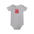 Pink Floral Baby Onesie – Cute Nursery Art Infant Jersey One Piece