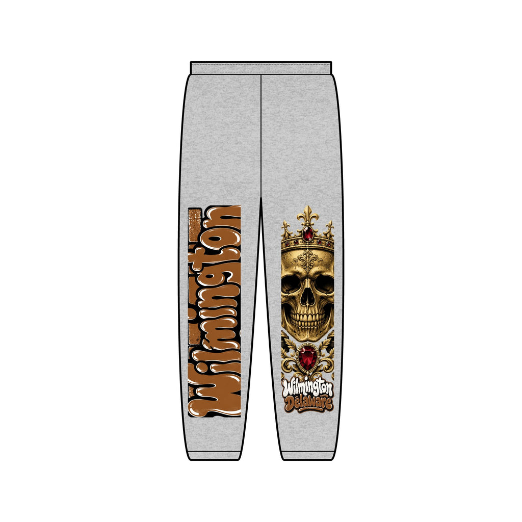 Skull & Gothic “Wild West” Graphic Sweatpants