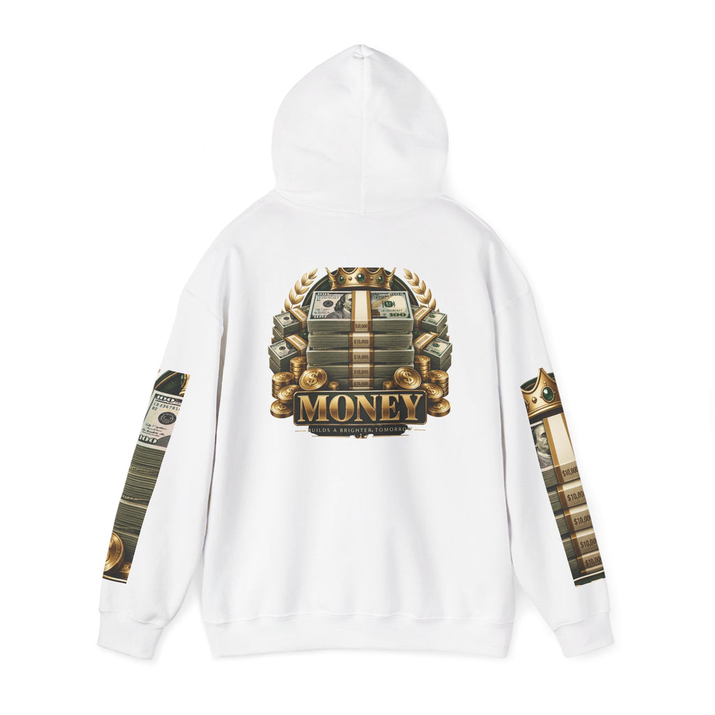 Hoodie — "You Mad At You Not Me! / You Can't Keep Up!" Flame Sleeve Graphic Hoodie