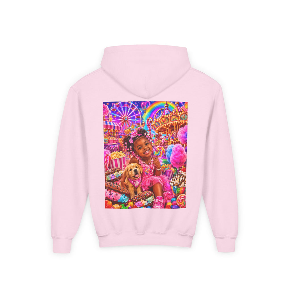 Youth Carnival Girl and Puppy Fairground Hoodie