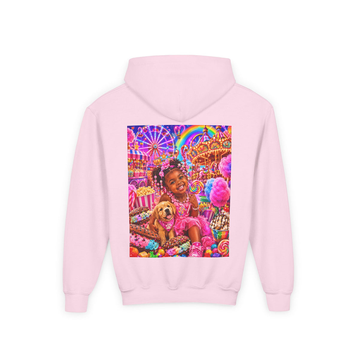 Youth Carnival Girl and Puppy Fairground Hoodie