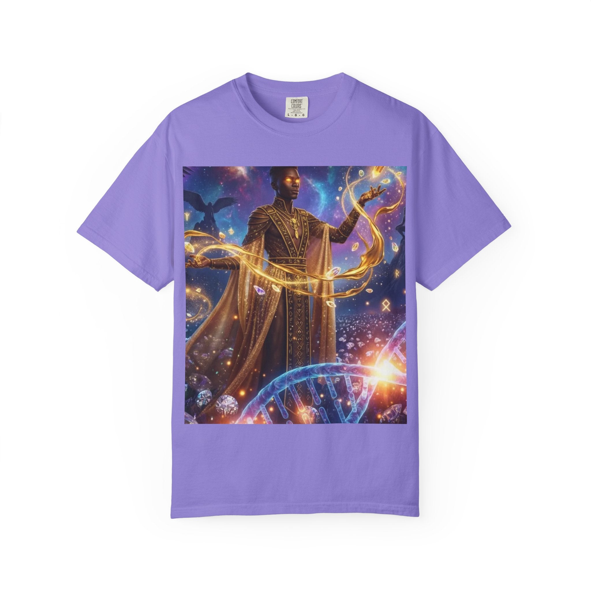 Cosmic Sorcerer T-Shirt — Celestial Magic Art Tee