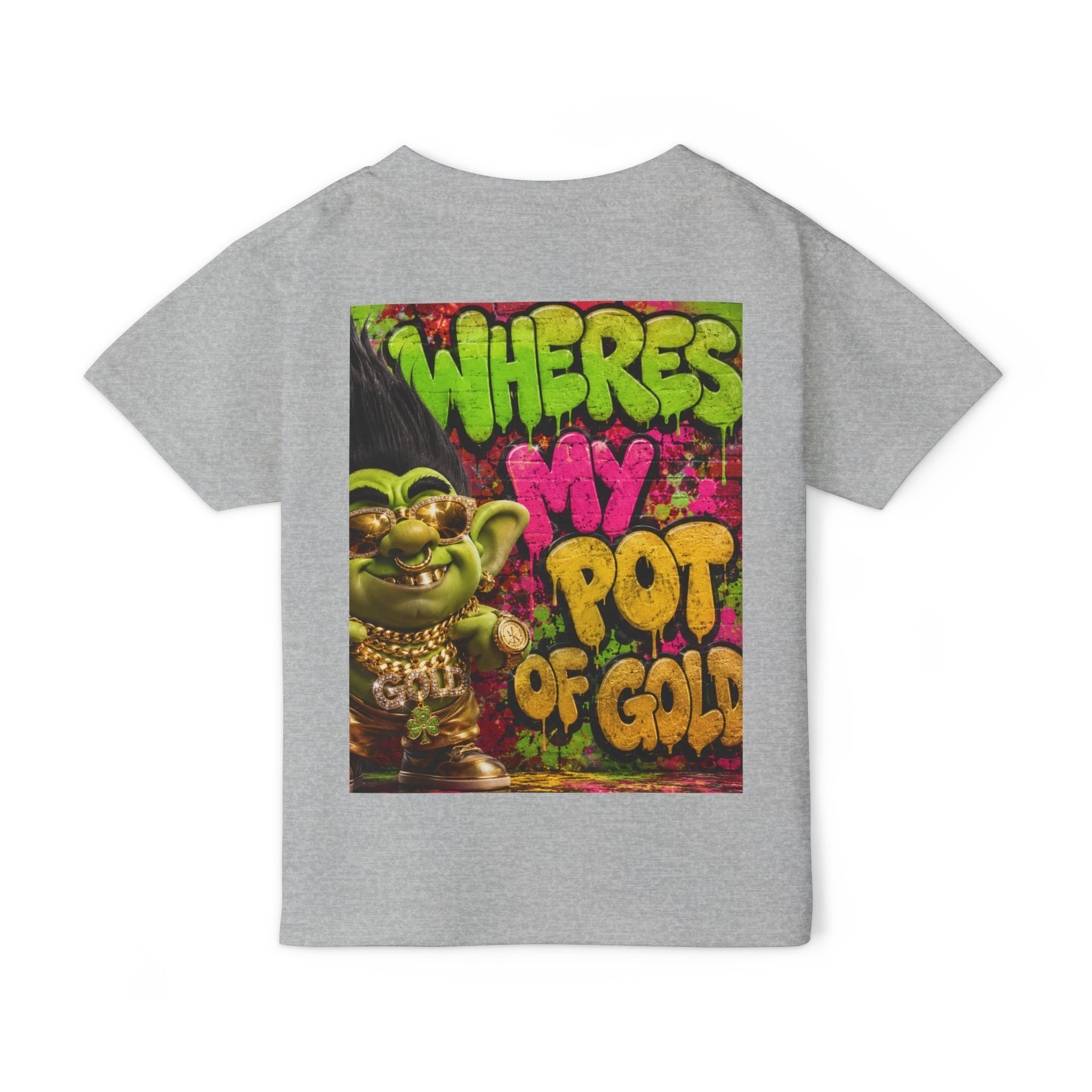 Toddler T-Shirt — "Where's My Pot of Gold" St. Patrick’s Day Troll Tee