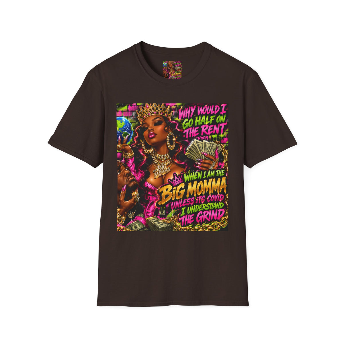 Big Momma Graphic T-Shirt – Bold Retro Hip-Hop Streetwear