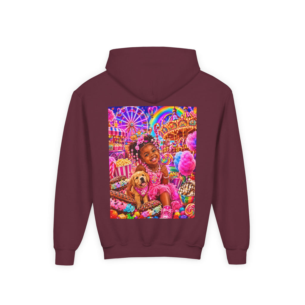 Youth Carnival Girl and Puppy Fairground Hoodie