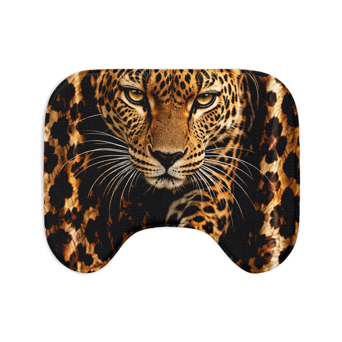 Leopard Print Bath Mat 3-Piece Set