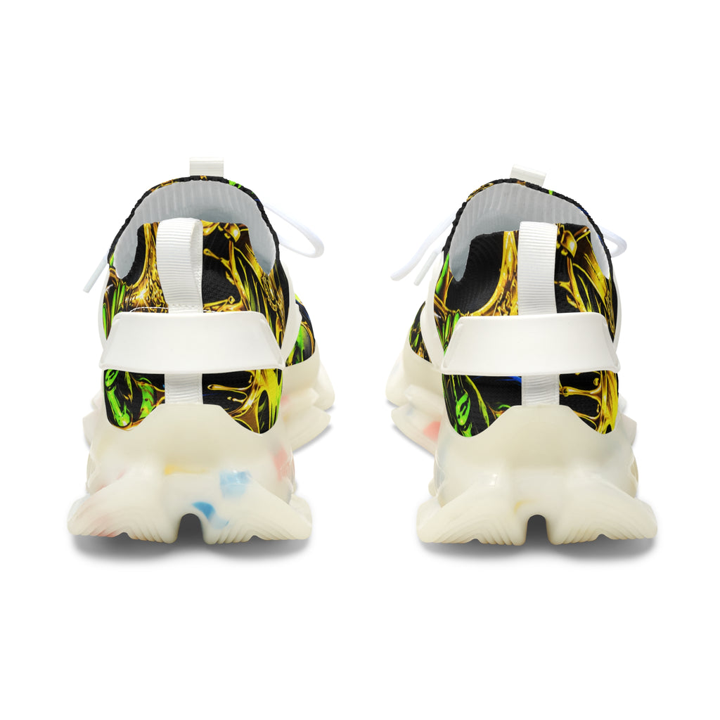 Women’s Mesh Sneakers – Neon Skull Streetwear Shoes