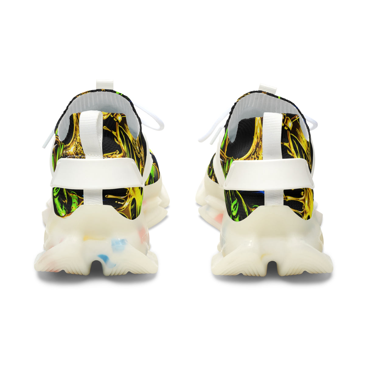 Women’s Mesh Sneakers – Neon Skull Streetwear Shoes