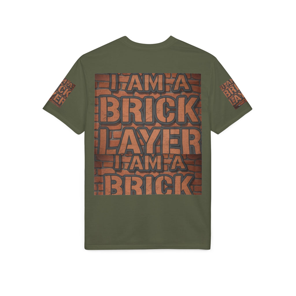Bricklayer Graphic T-Shirt — "I Am a Bricklayer" Construction Worker Tee