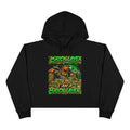 Bricklayer Crop Hoodie — I Am A Bricklayer Graphic Hoodie for Construction Workers