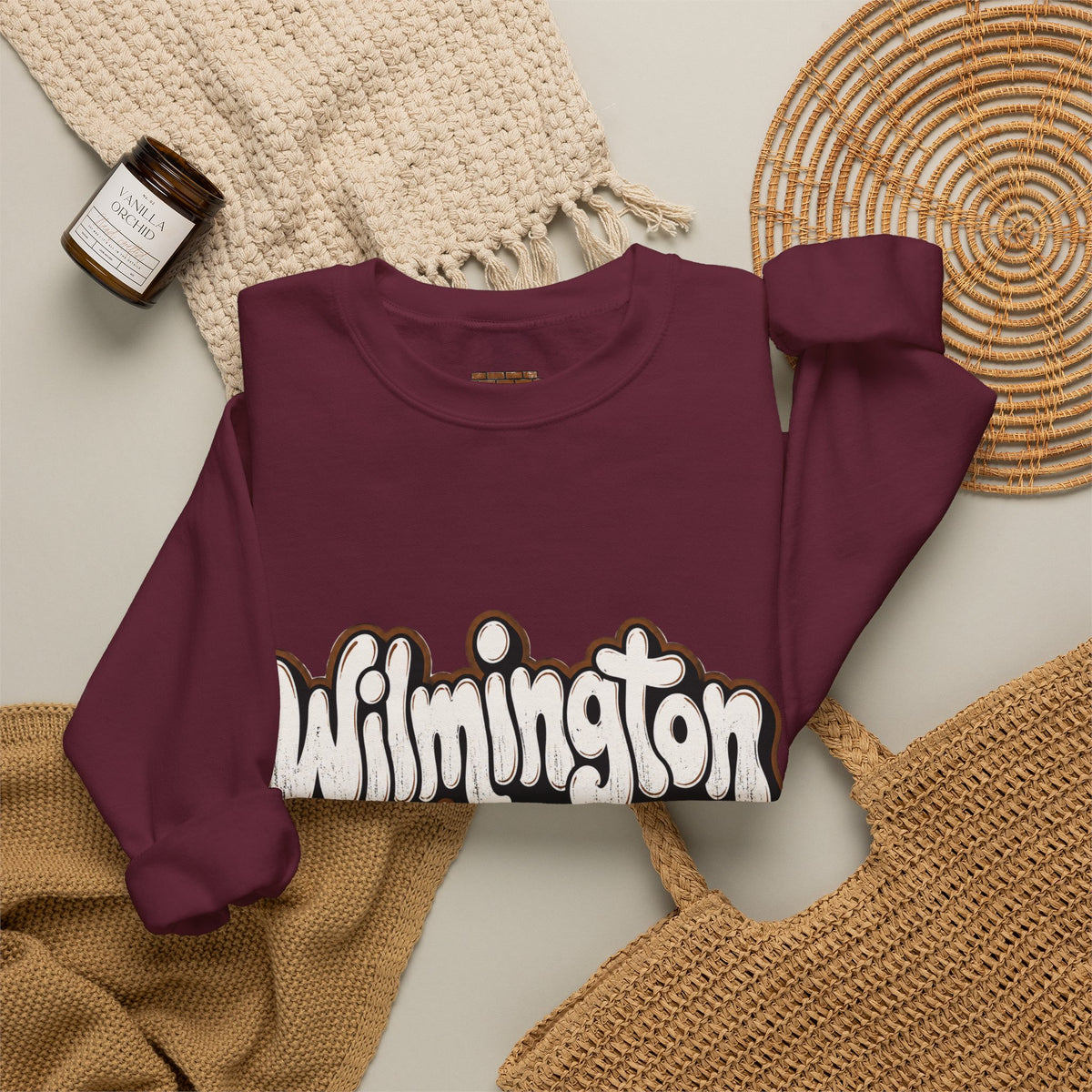 Wilmington Delaware Retro Graphic Sweatshirt