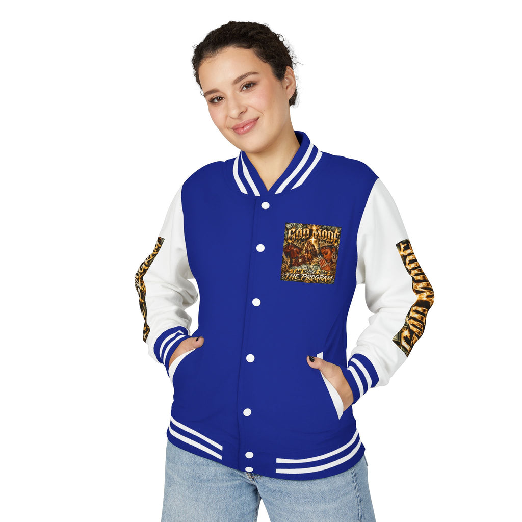 Letterman Jacket — 'I Am Bigger Than The Program' Graphic Varsity Jacket