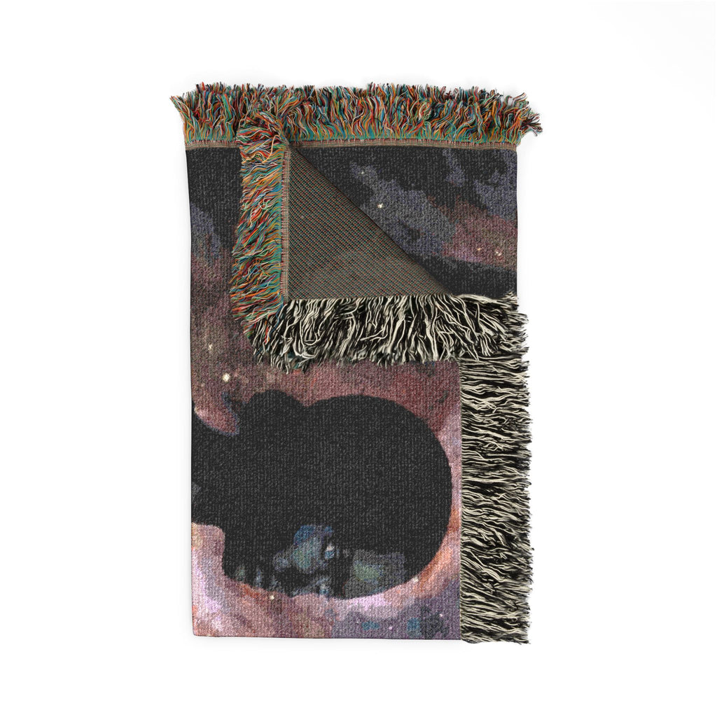 Woven Blanket - Cosmic Lovers Art Throw with Celestial Sphere Design