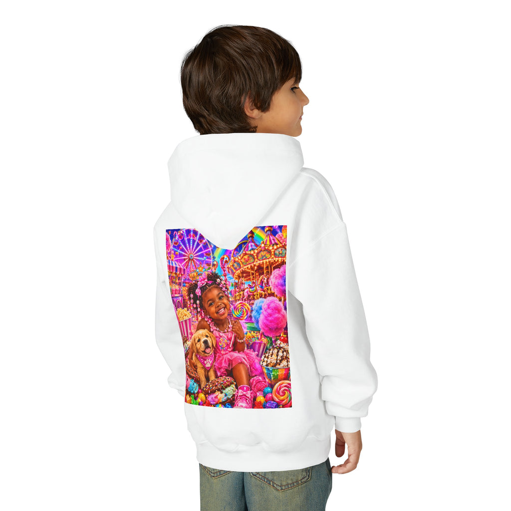 Youth Carnival Girl and Puppy Fairground Hoodie