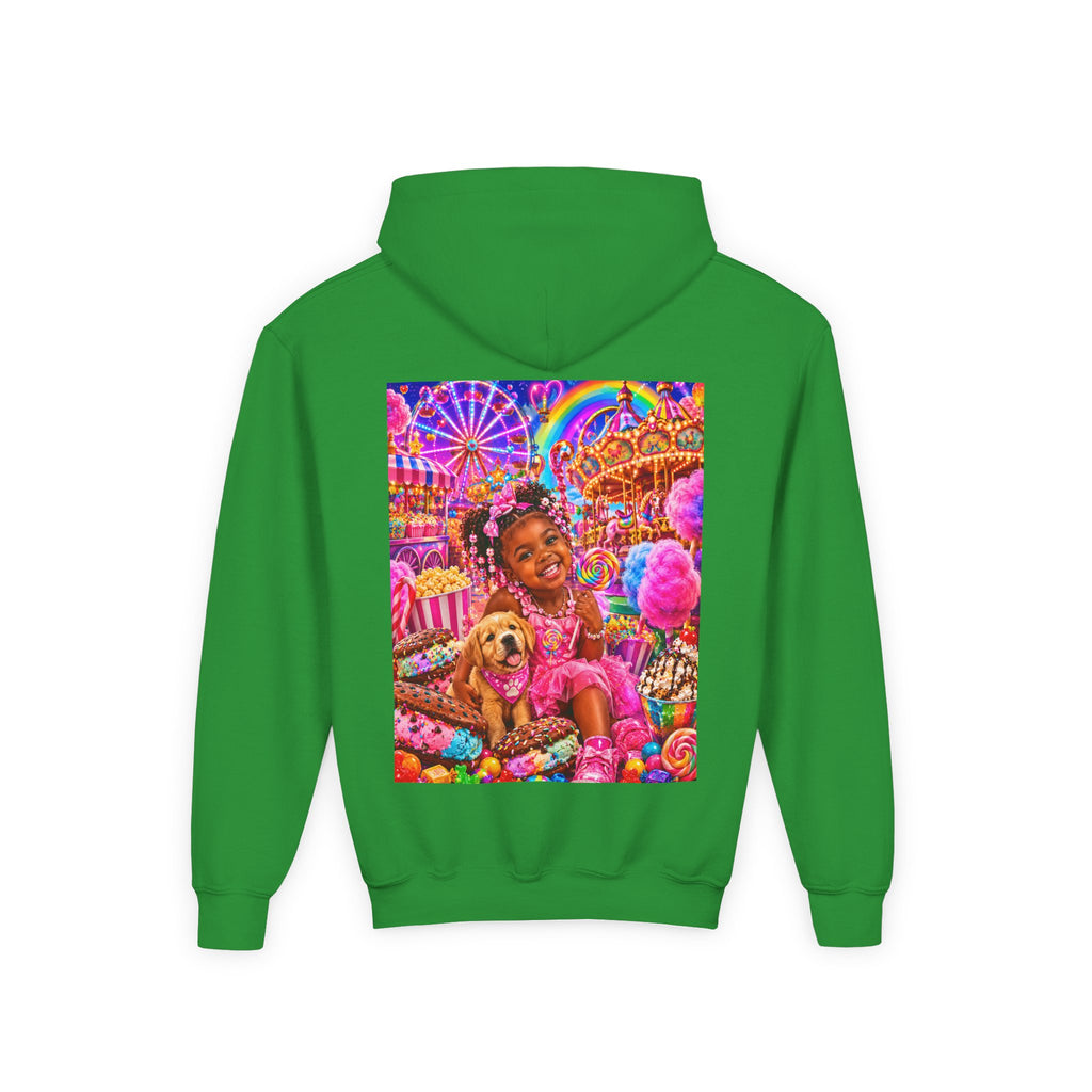 Youth Carnival Girl and Puppy Fairground Hoodie