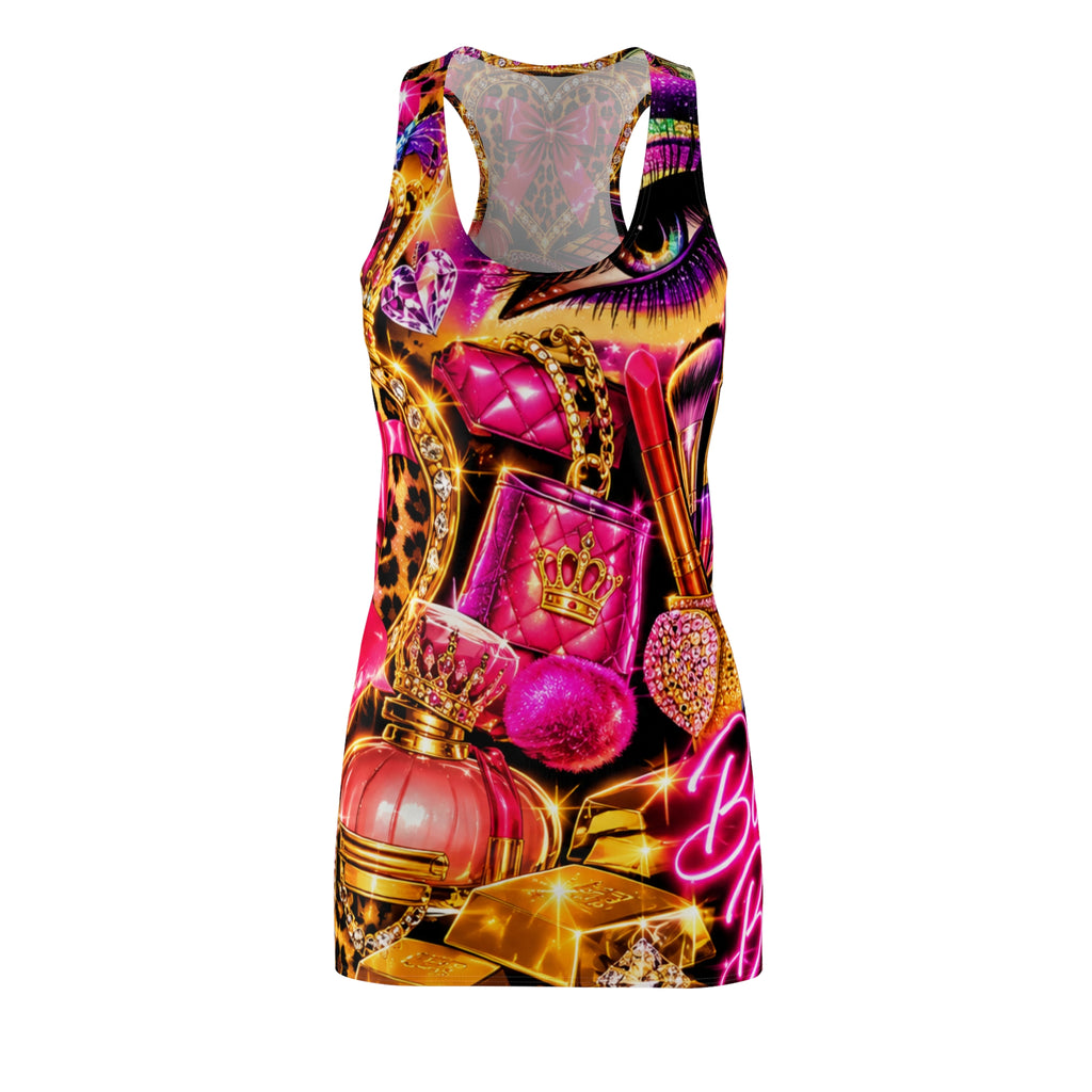 Glam Beauty Collage Racerback Dress