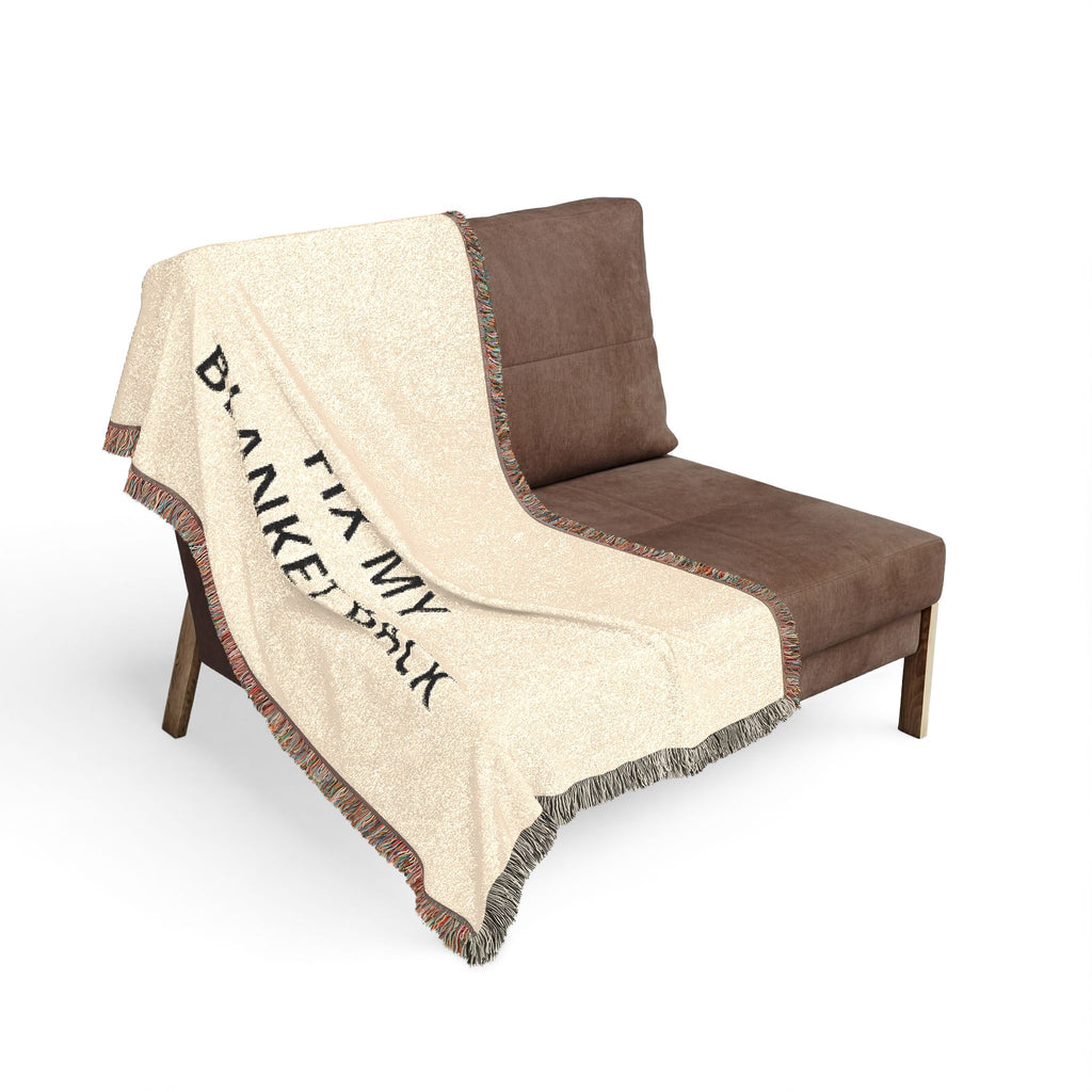 Woven Blanket — 'Fix My Blanket Back' Reversible Throw