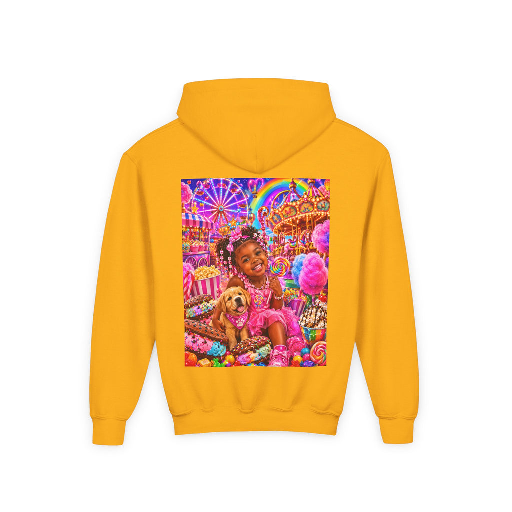 Youth Carnival Girl and Puppy Fairground Hoodie