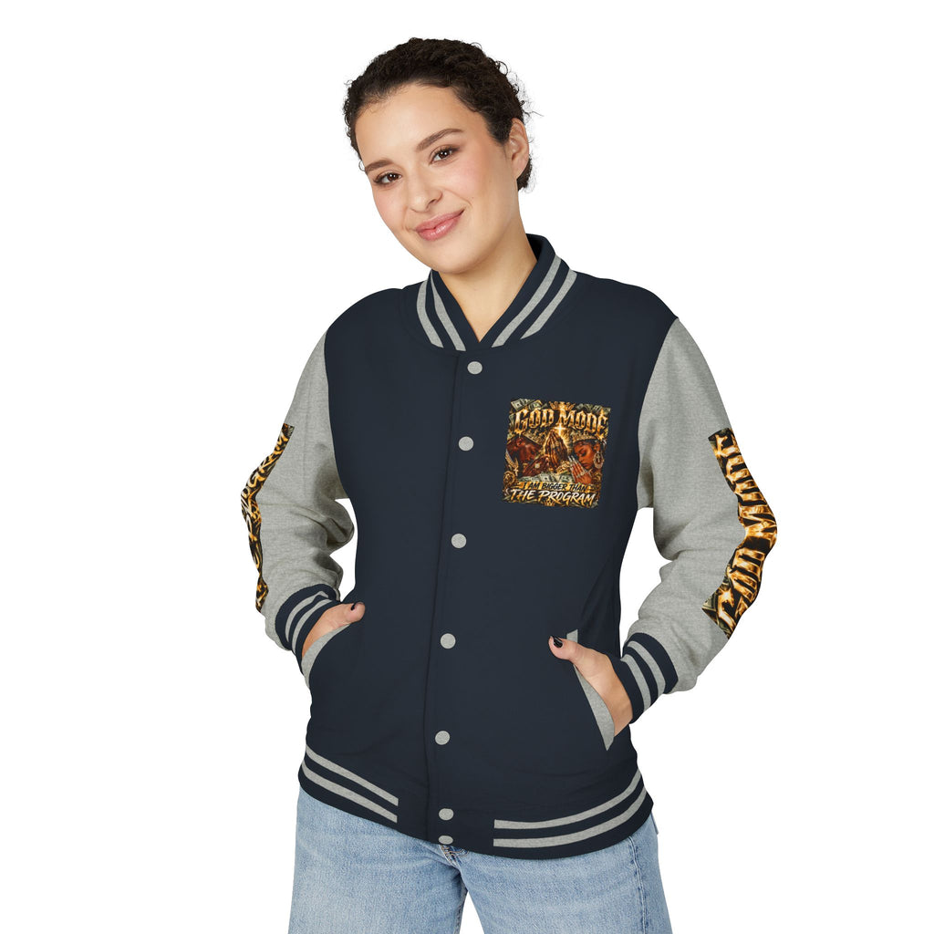 Letterman Jacket — 'I Am Bigger Than The Program' Graphic Varsity Jacket