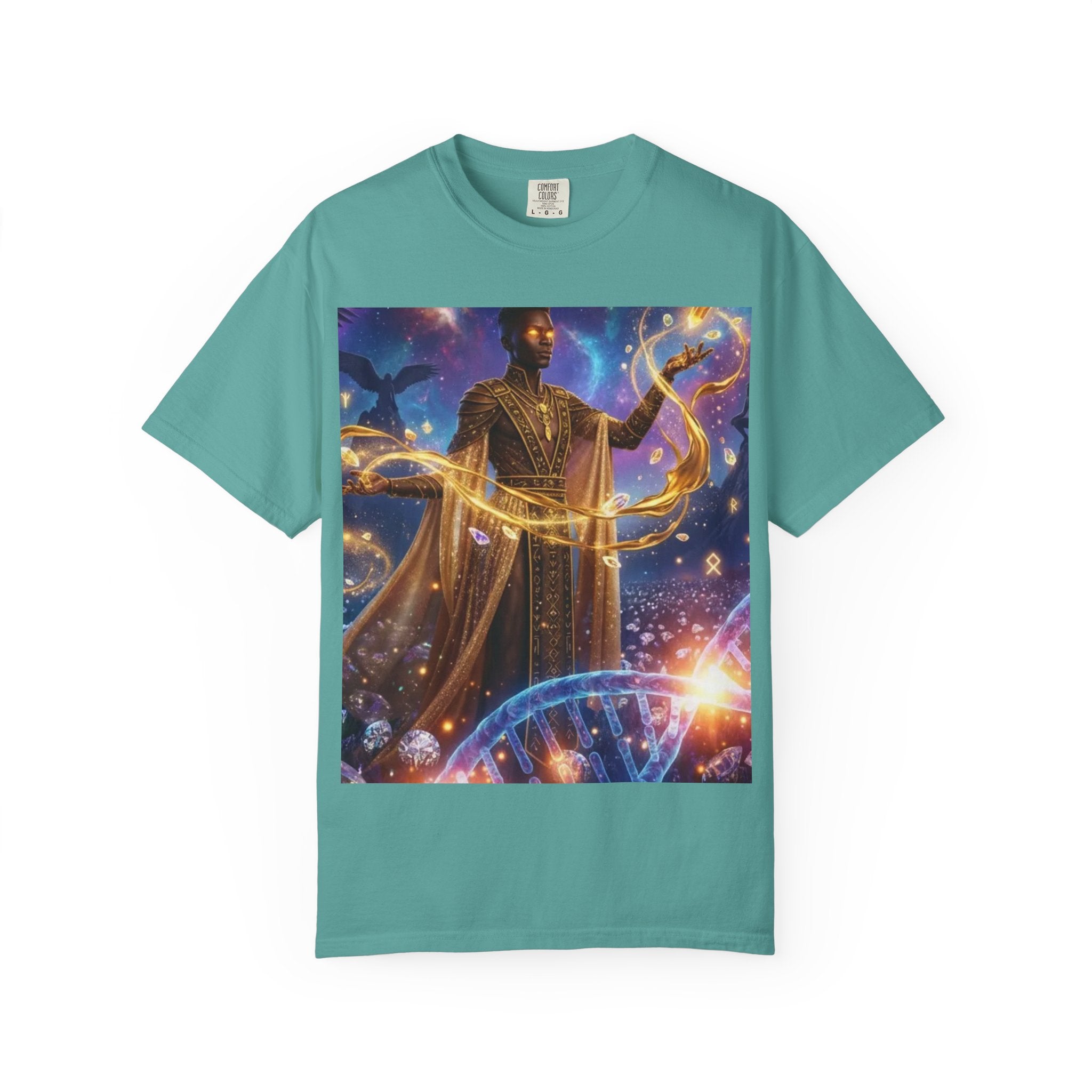 Cosmic Sorcerer T-Shirt — Celestial Magic Art Tee
