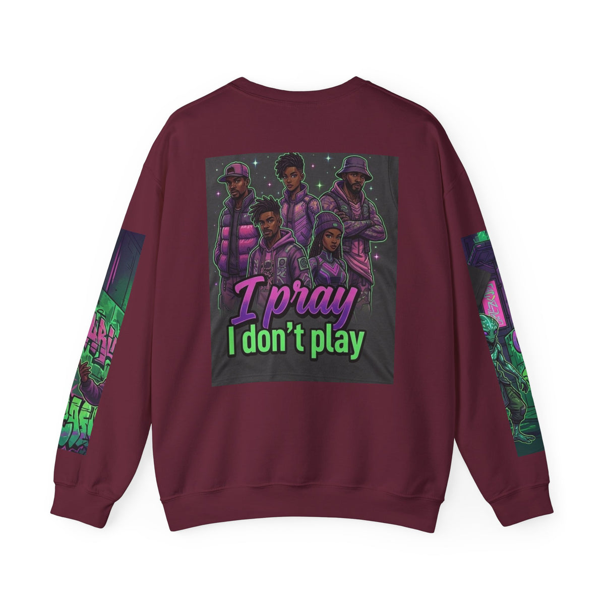 I Pray I Don’t Play Crewneck Sweatshirt