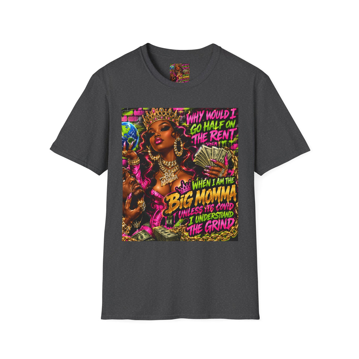 Big Momma Graphic T-Shirt – Bold Retro Hip-Hop Streetwear