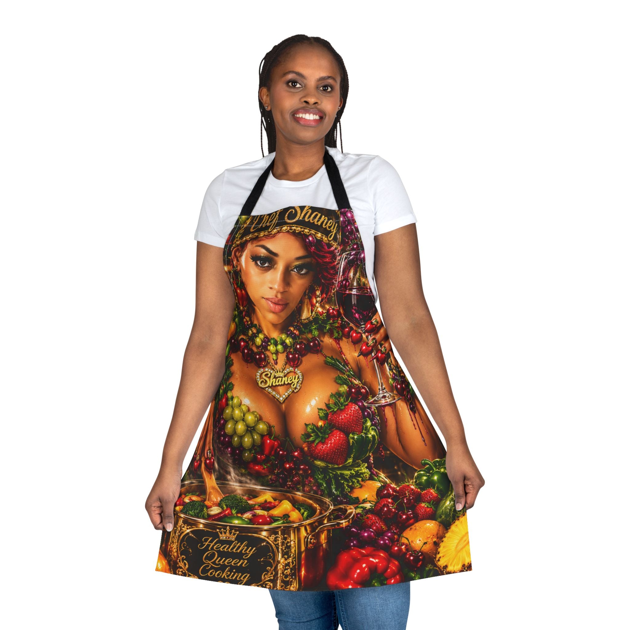 Apron — Vibrant Fruit Goddess Cooking Apron