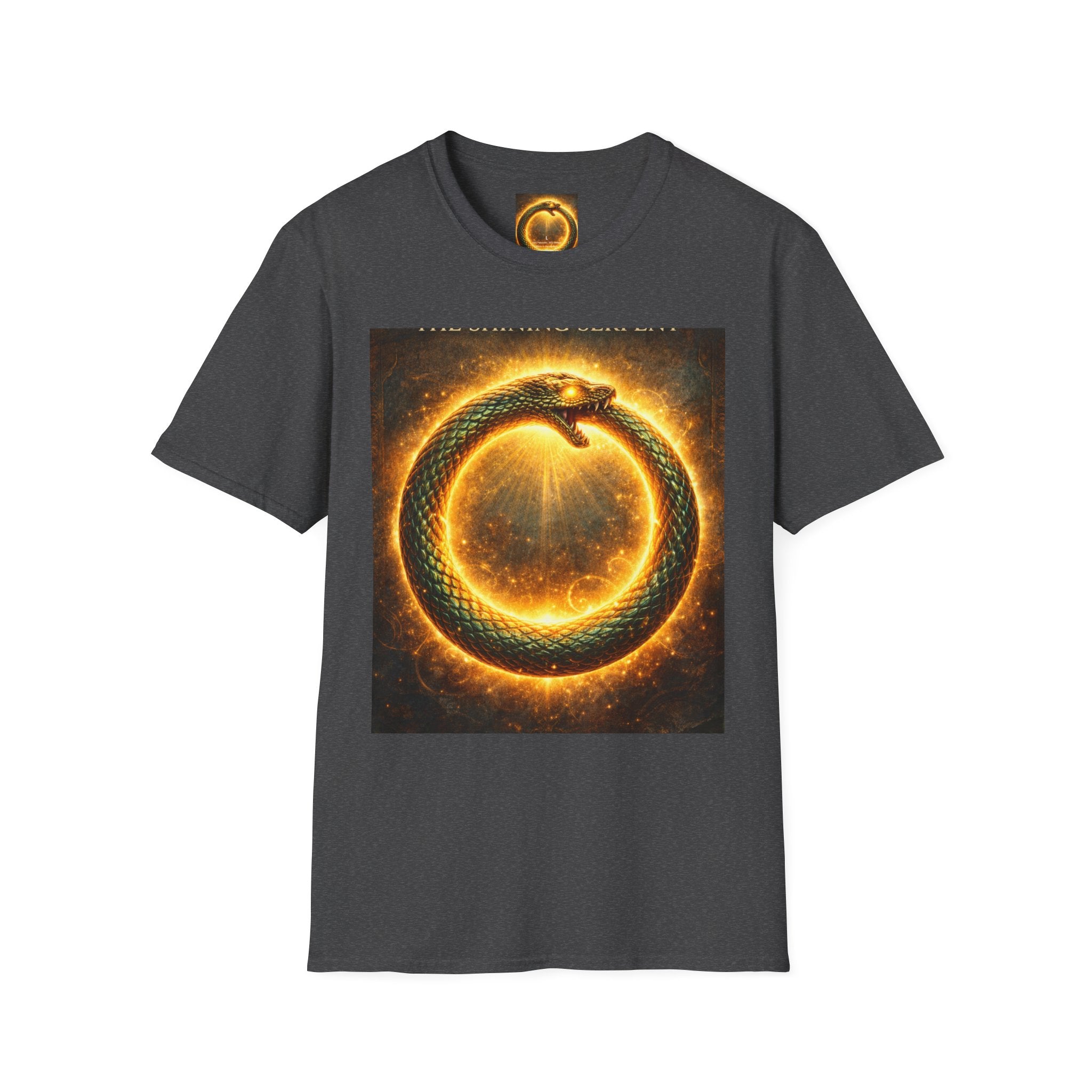 Ouroboros Flame T-Shirt — Fiery Snake Circle Graphic Tee
