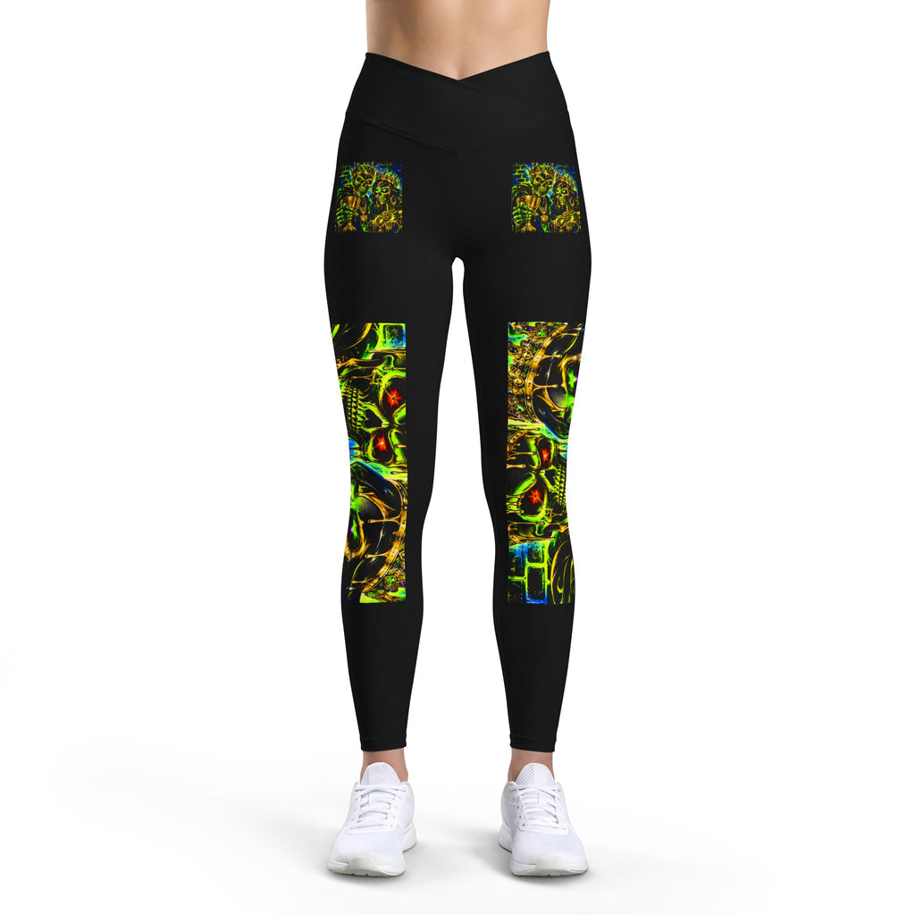 Women’s Psychedelic Abstract Art Luxe Leggings