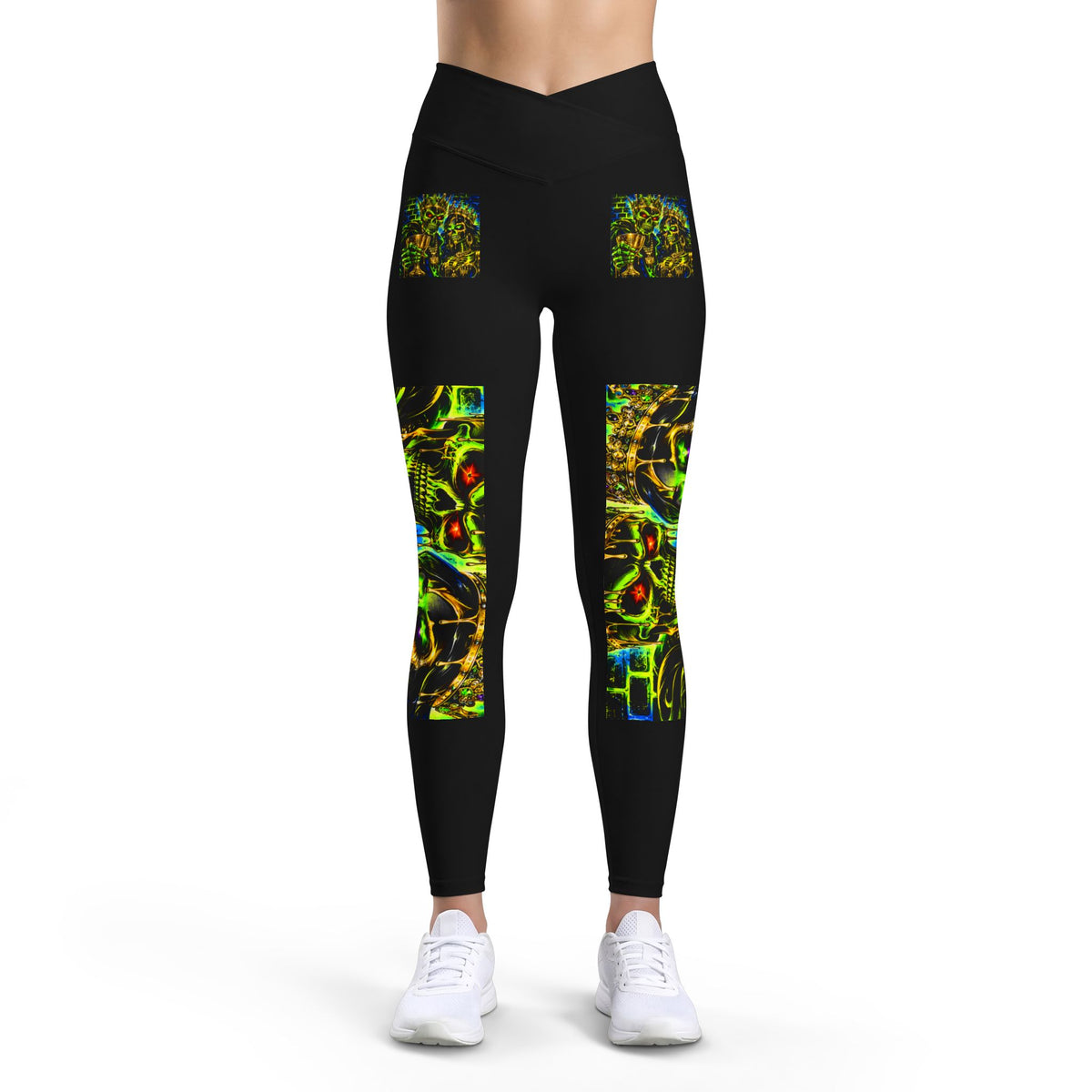 Women’s Psychedelic Abstract Art Luxe Leggings