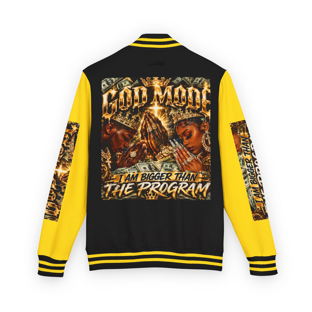 Letterman Jacket — 'I Am Bigger Than The Program' Graphic Varsity Jacket