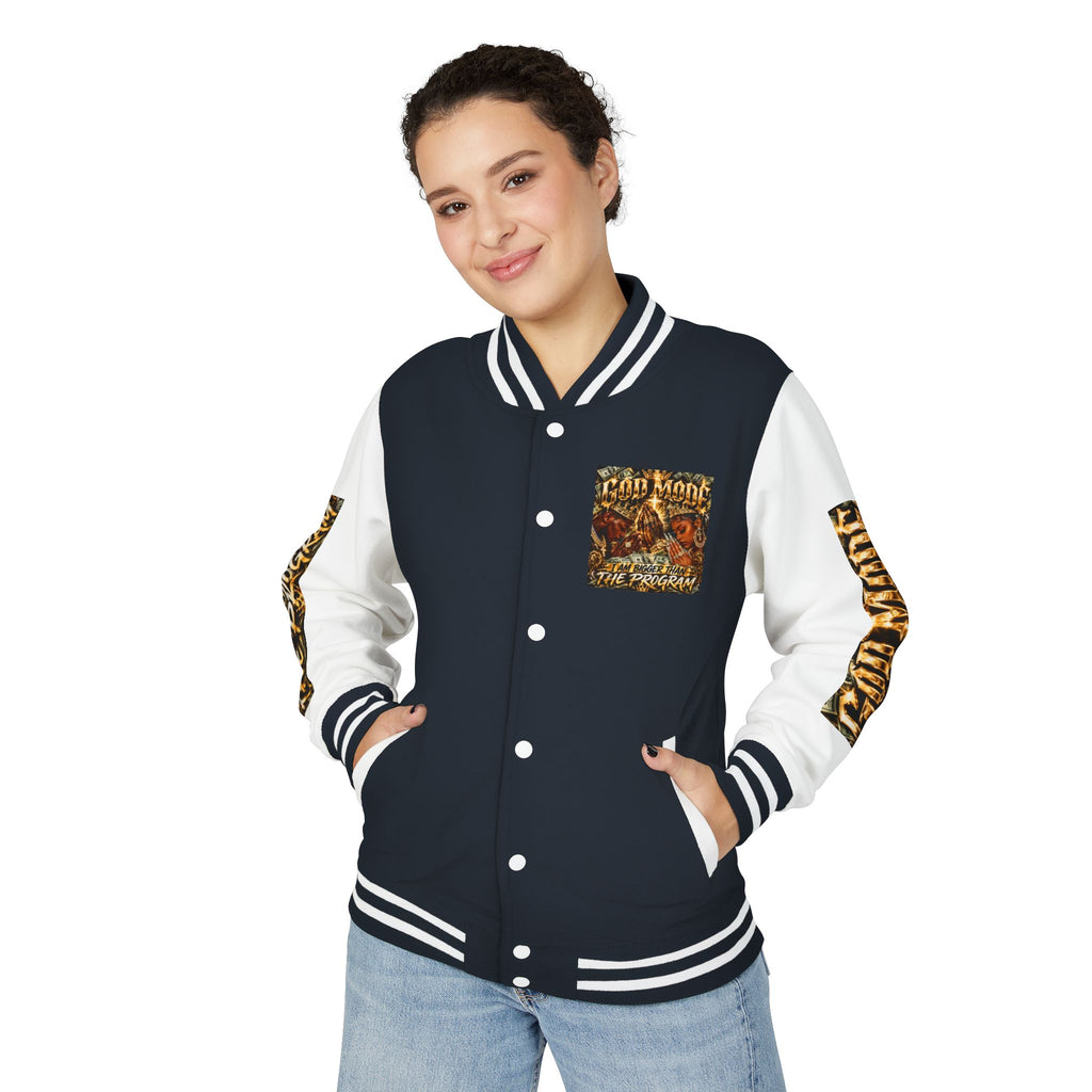 Letterman Jacket — 'I Am Bigger Than The Program' Graphic Varsity Jacket