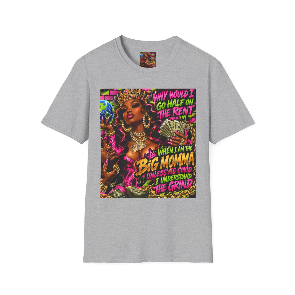 Big Momma Graphic T-Shirt – Bold Retro Hip-Hop Streetwear