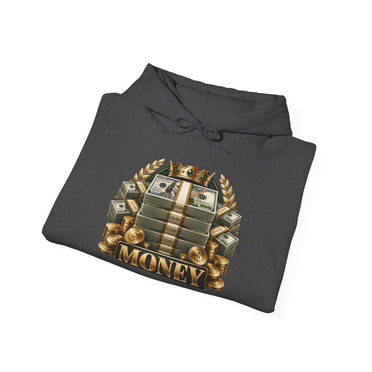Hoodie — "You Mad At You Not Me! / You Can't Keep Up!" Flame Sleeve Graphic Hoodie
